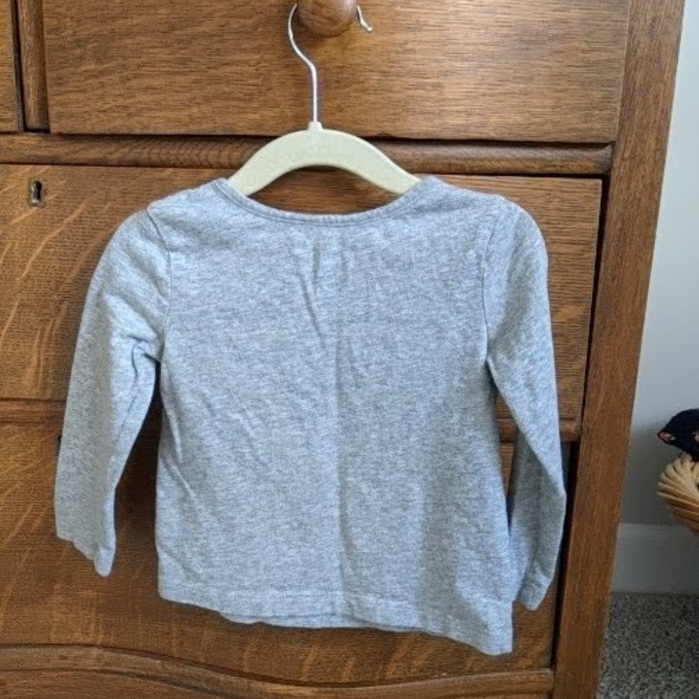 ⭐ Lot of 2 Toddler Girl GAP long sleeve tops 18-24m - Picture 7 of 16